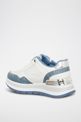 Zapatillas con plataforma - Azul petróleo - Laura Biagiotti