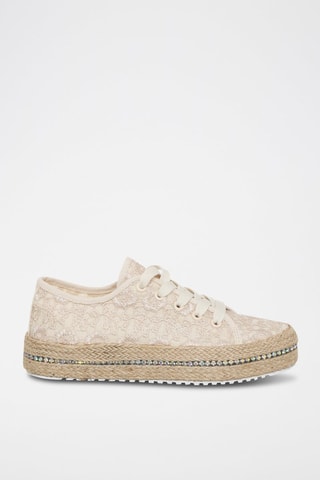 Zapatillas con plataforma - Beige claro