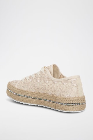 Zapatillas con plataforma - Beige claro