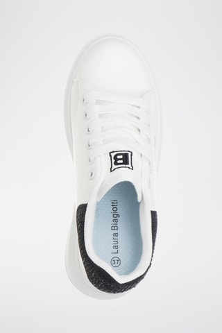 Zapatillas con plataforma - Blanco y negro - Laura Biagiotti