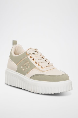 Zapatillas con plataforma - Verde y crudo - Laura Biagiotti