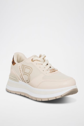 Zapatillas con plataforma - Beige - Laura Biagiotti