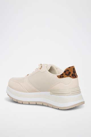 Zapatillas con plataforma - Beige - Laura Biagiotti
