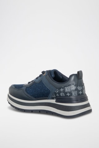 Zapatillas con plataforma - Azul marino - Laura Biagiotti