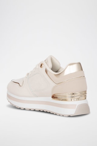 Zapatillas con plataforma - Beige - Laura Biagiotti