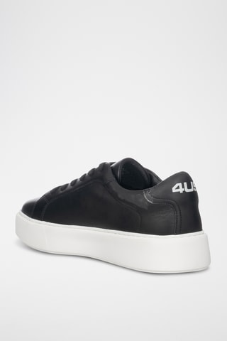 Zapatillas de piel - Negro