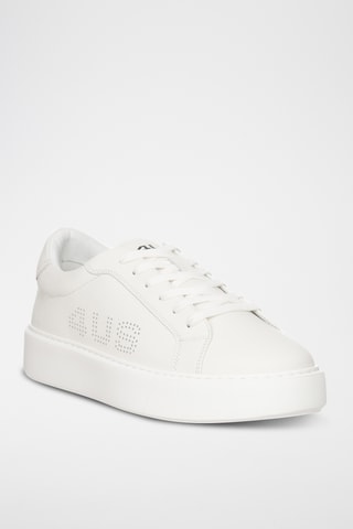 Zapatillas de piel - Blanco