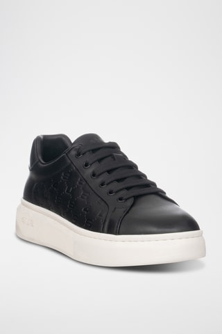 Zapatillas de piel - Negro