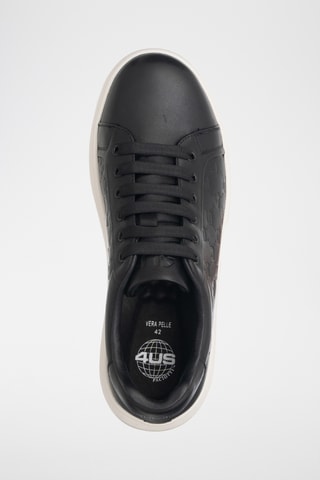 Zapatillas de piel - Negro