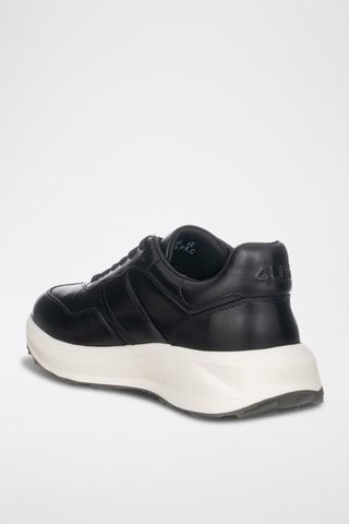 Zapatillas de piel - Negro