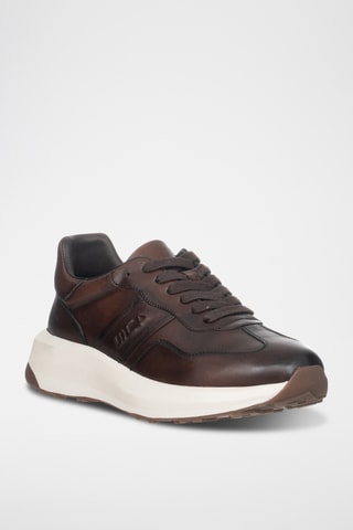 Zapatillas con plataforma - Marrón