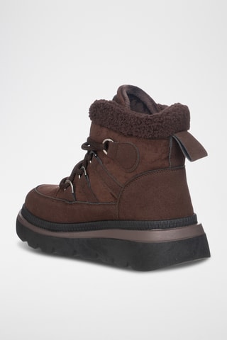 Botines forrados - Marrón 