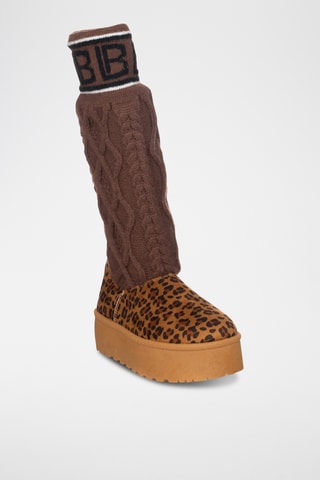 Botas con plataforma - Marrón