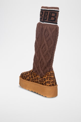 Botas con plataforma - Marrón