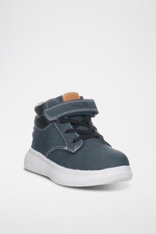 Botines - Azul cobalto y negro