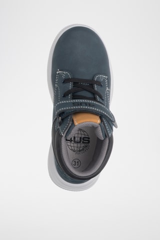 Botines - Azul cobalto y negro