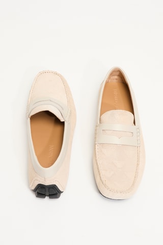Mocassins en cuir - Beige clair - EA7