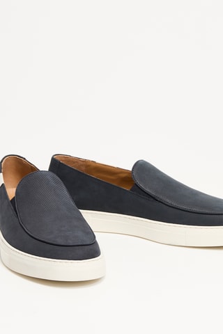 Slip-on en cuir de veau - Noir - EA7