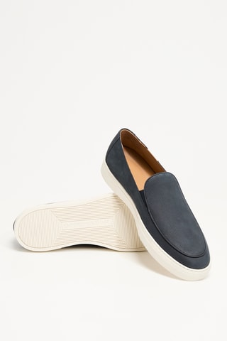 Slip-on en cuir de veau - Noir - EA7
