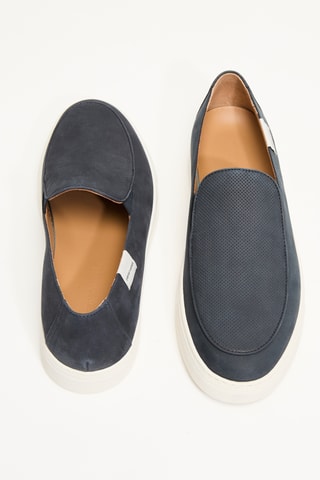 Slip-on en cuir de veau - Noir - EA7