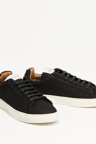 Baskets en cuir de veau - Noir - EA7