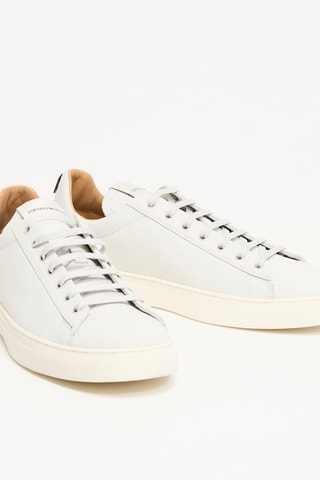 Baskets en cuir de veau - Blanc - EA7