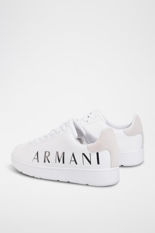 Baskets en cuir - Blanc et noir - Exchange