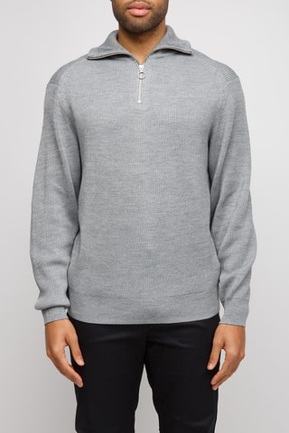 Pull en laine vierge - Gris clair chiné - Exchange