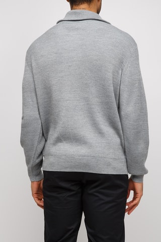 Pull en laine vierge - Gris clair chiné - Exchange