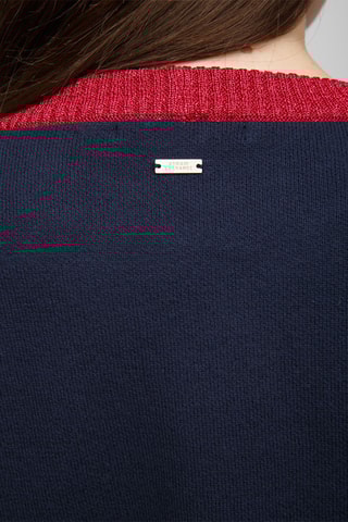 Pull - Bleu marine et rouge - Exchange