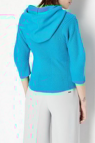 Pull à capuche - Turquoise - Exchange