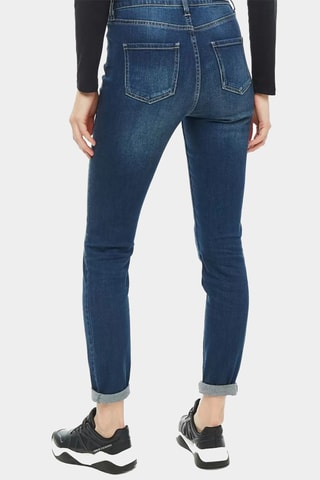 Jean 7/8 taille haute - Indigo - Exchange