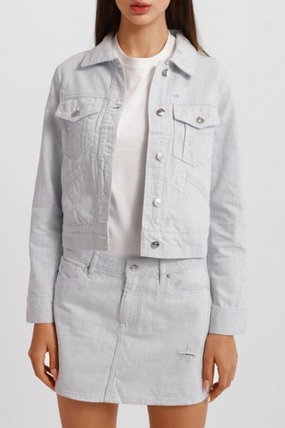 Veste en jean - Blanc  - Exchange