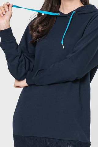 Robe sweat - Bleu marine et turquoise - Exchange