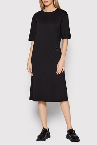 Robe t-shirt - Noir - Exchange