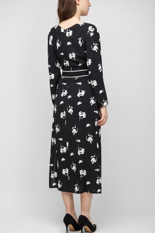 Robe midi - Noir et blanc - Exchange