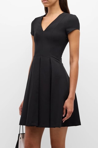 Robe plissée - Noir - Exchange