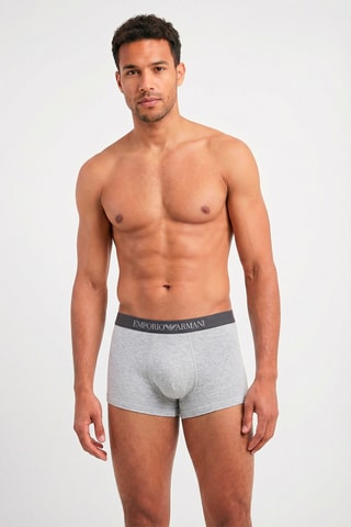 Boxer - Blanc et gris chiné - Emporio Armani