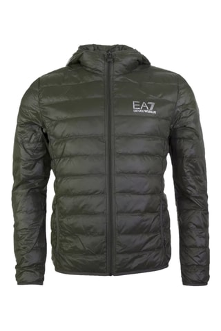 Doudoune à capuche - Vert foncé - EA7