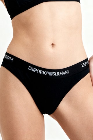 Culotte - Bleu marine et blanc - Emporio Armani