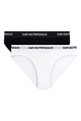 2 culottes - Noir et blanc - Emporio Armani