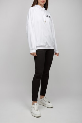 Sweat à capuche - Blanc et noir - Exchange