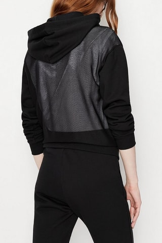 Sweat bi-matière - Noir - Exchange