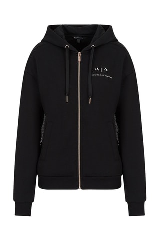 Sweat bi-matière - Noir - Exchange