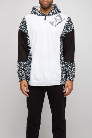 Sweat à capuche - Blanc - EA7