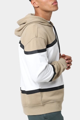 Sweat à capuche - Blanc et beige - Exchange