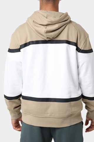 Sweat à capuche - Blanc et beige - Exchange
