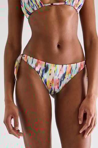 Maillot 2 pièces - Ecru et turquoise - Emporio Armani