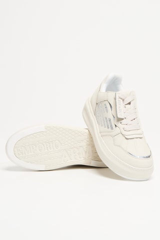 Baskets en cuir - Blanc - EA7