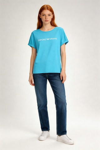 T-shirt - Turquoise - Emporio Armani